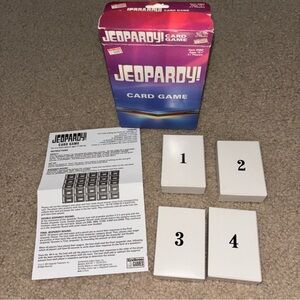 Jeopardy! Card Game Travel Size Trivia 12+ Complete